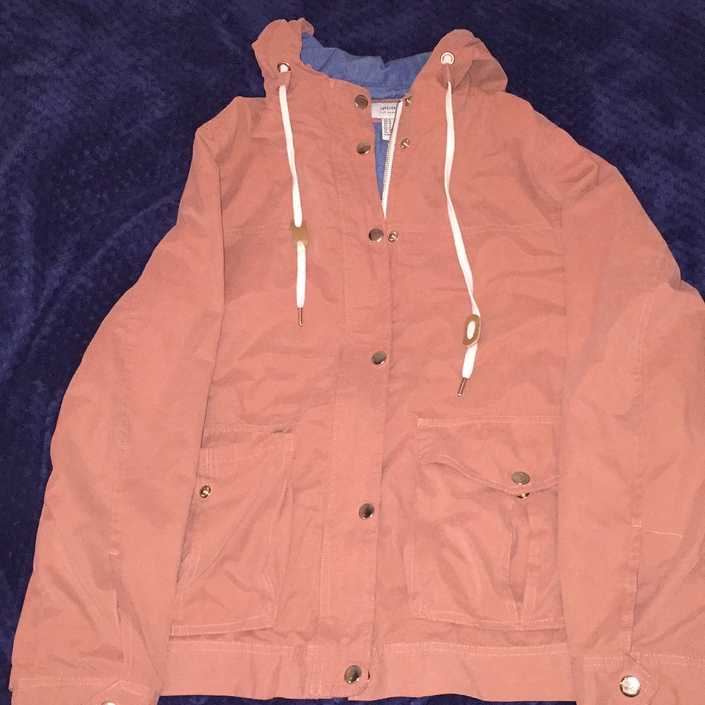 Coral colored jacket